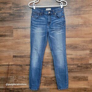 Madewell Jeans Size 26 High Riser Skinny Atlantic Wash A5698 Stretch Denim